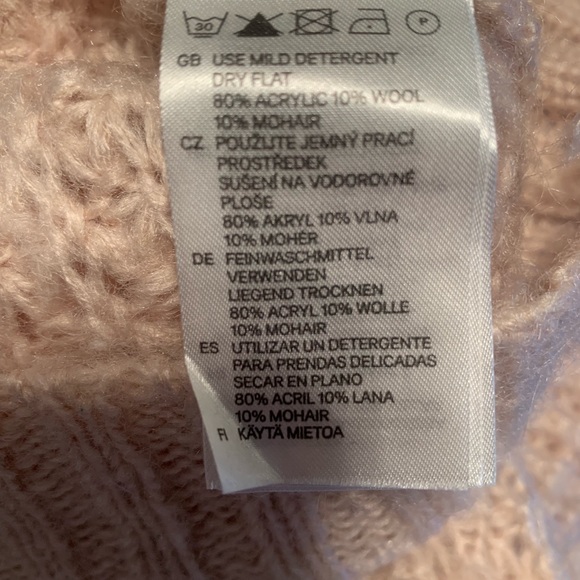 Women’s H&M nude pink sweater XS/Small - Picture 7 of 8
